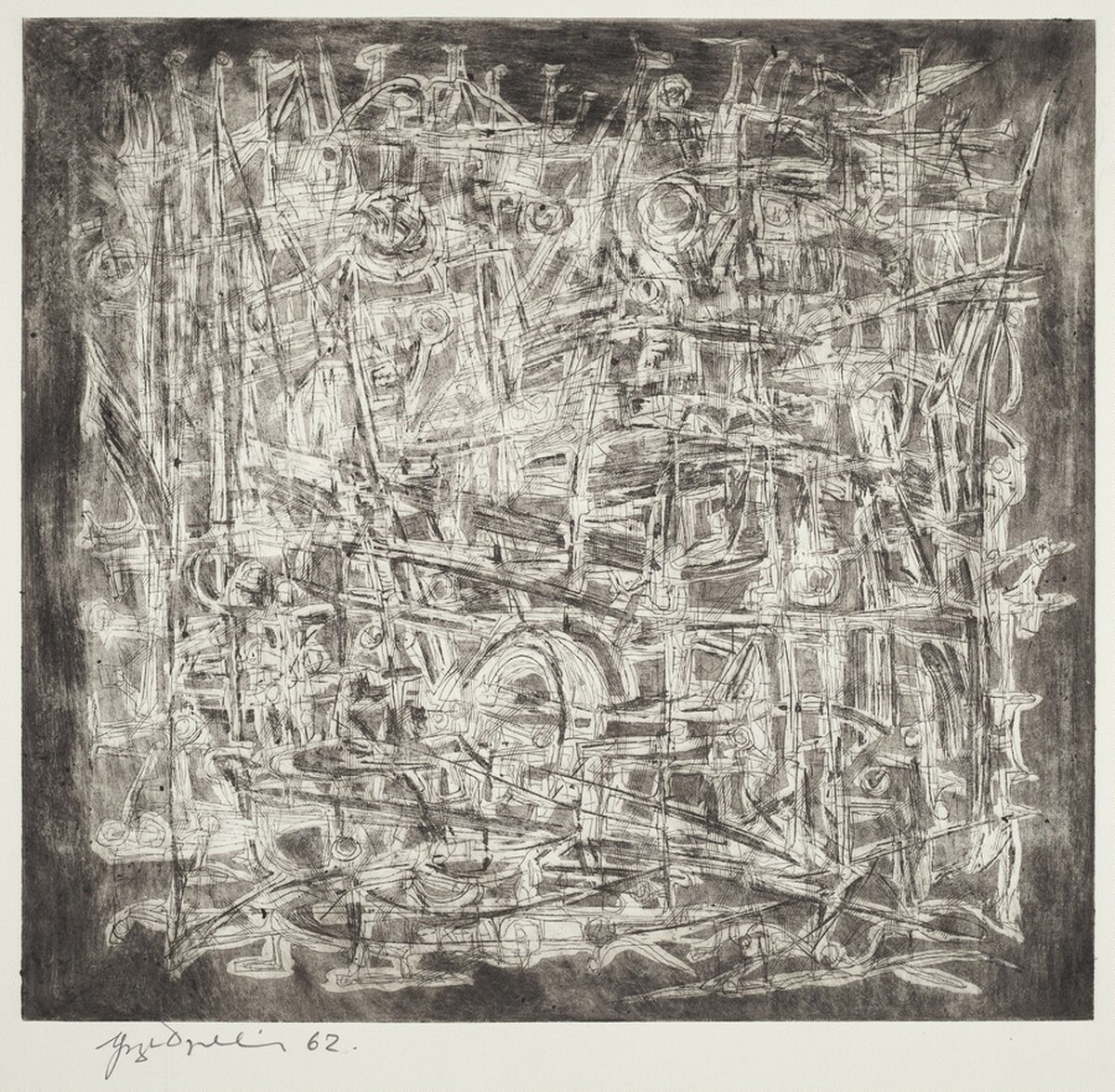 Untitled (Abstraction) by George Dergalis