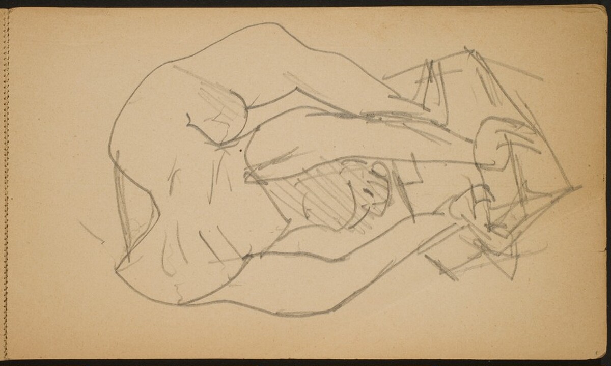 Akrobat in der Brücke (Backbend) [p. 1] by Max Beckmann