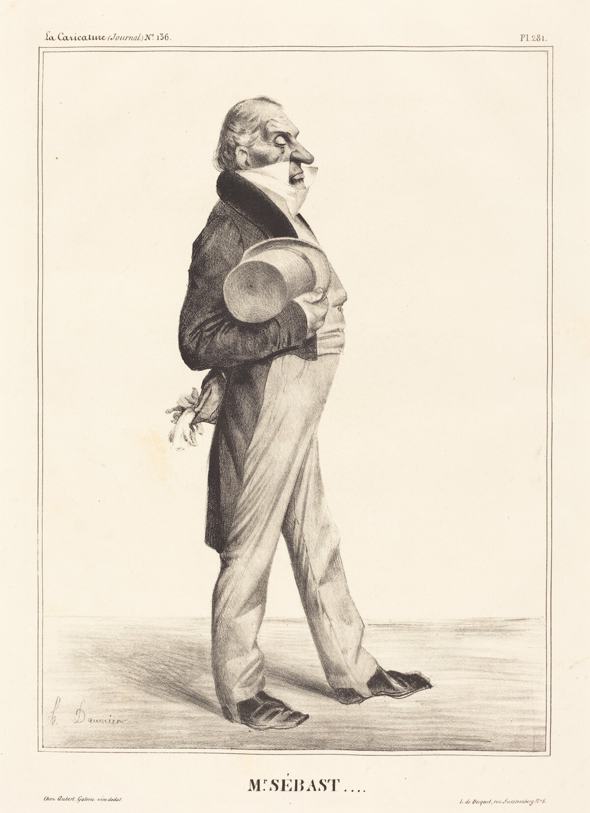 Comte Horace Sébastiani by Honoré Daumier
