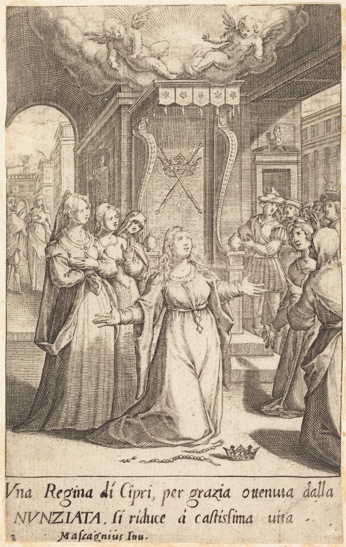 Queen of Cyprus by Jacques Callot after Donato Mascagni