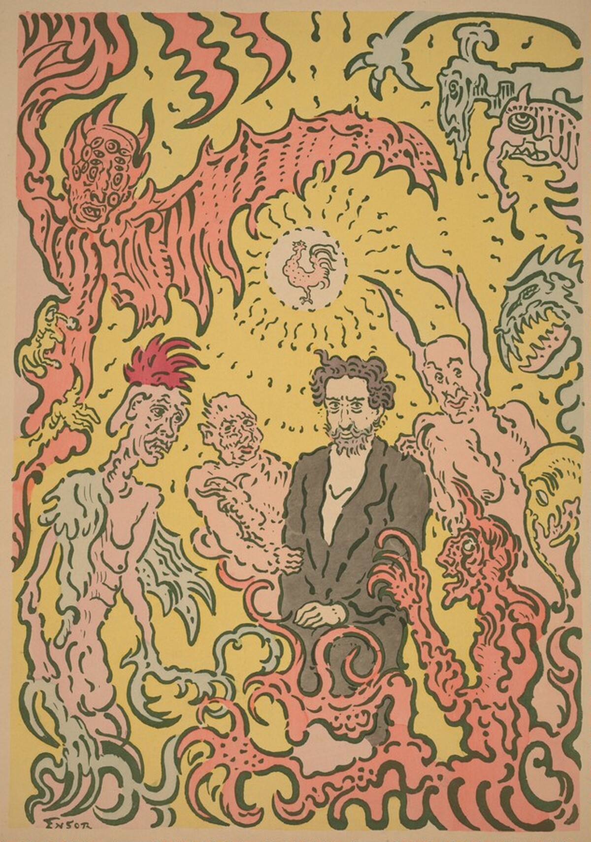 Demons Torment Me (Les Démons me turlupinant) by James Ensor