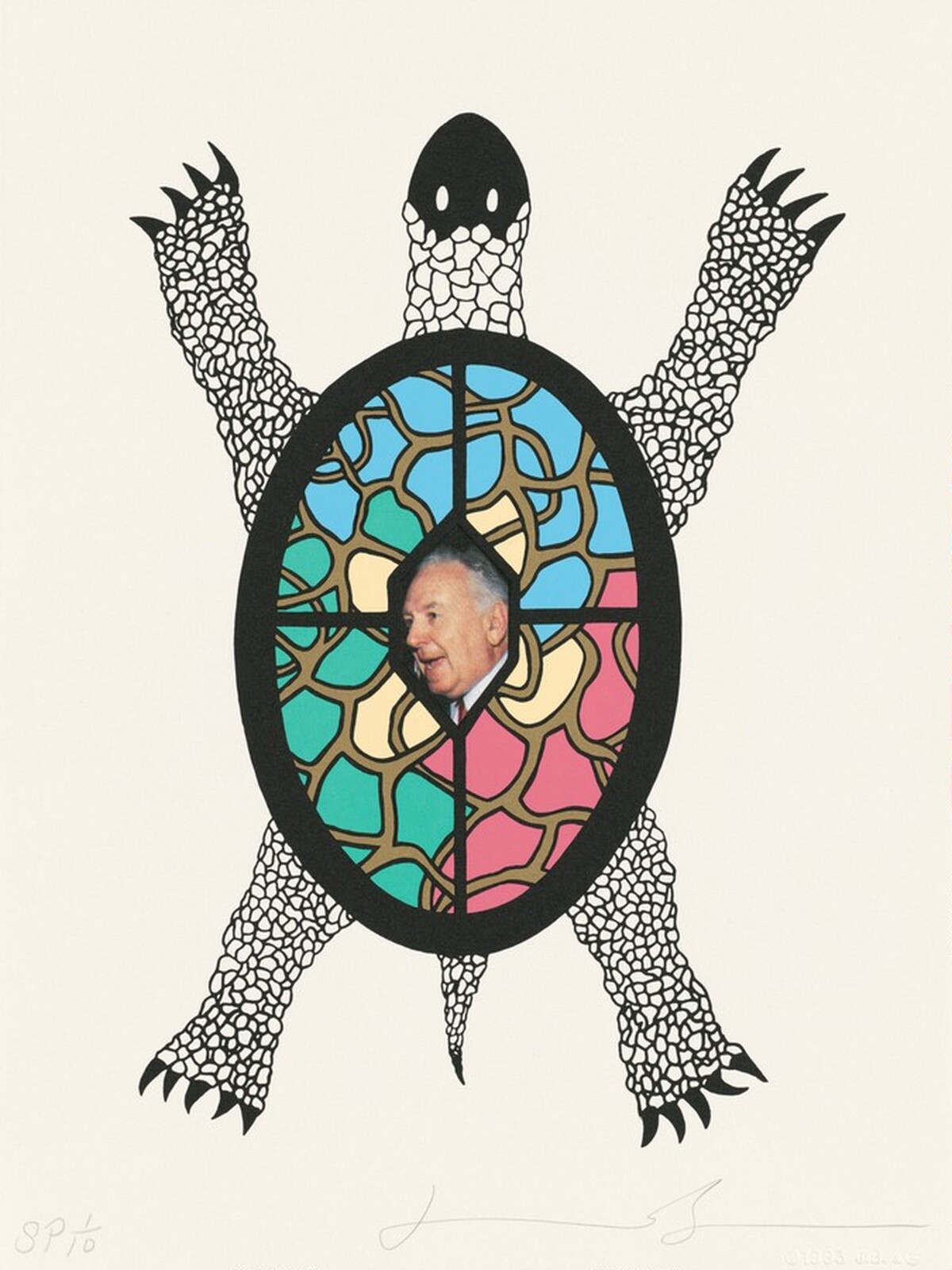 Portrait of My Father [special proof] by Jonathan Borofsky