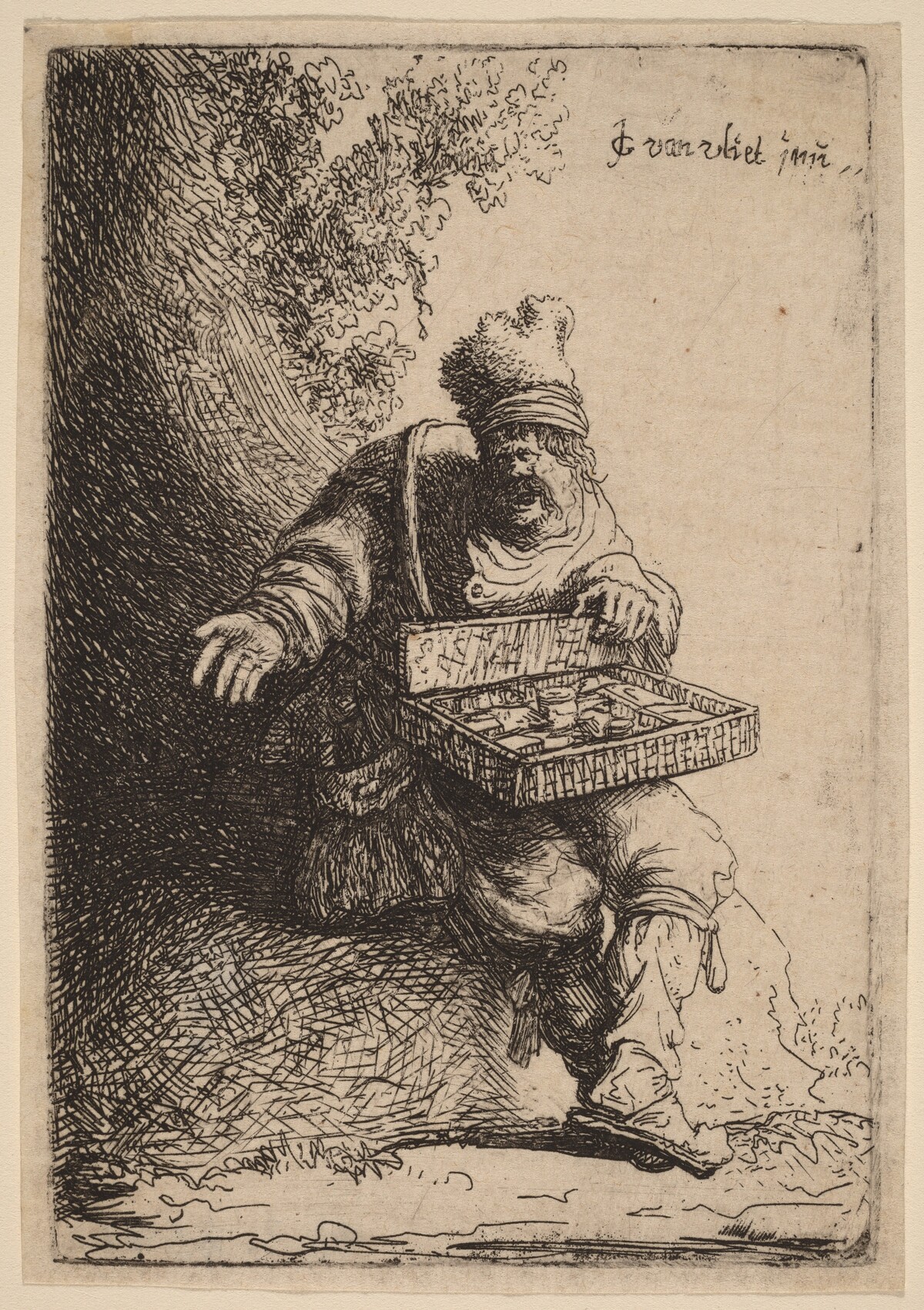The Peddler by Johannes van Vliet