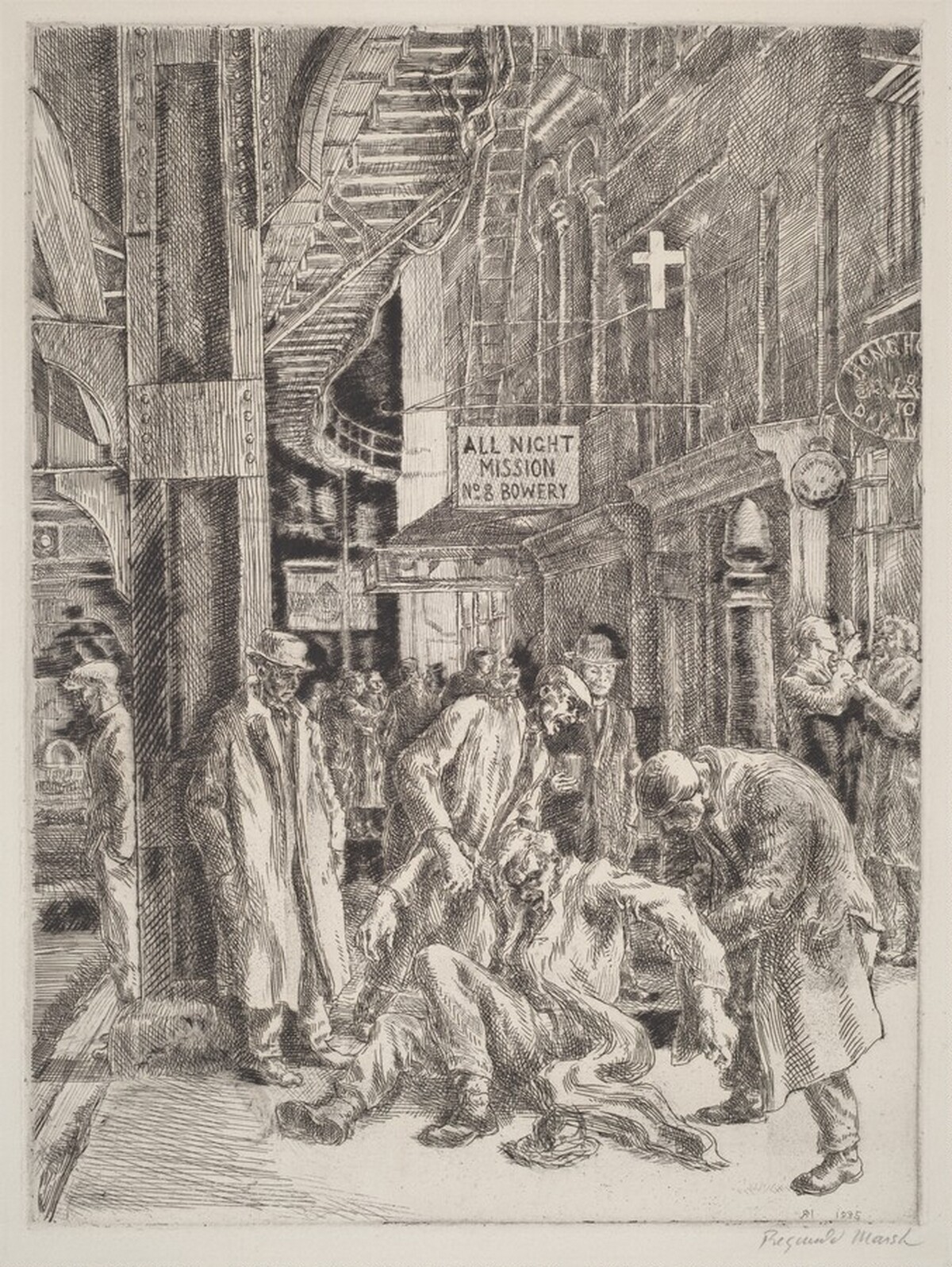 Smokehounds by Reginald Marsh