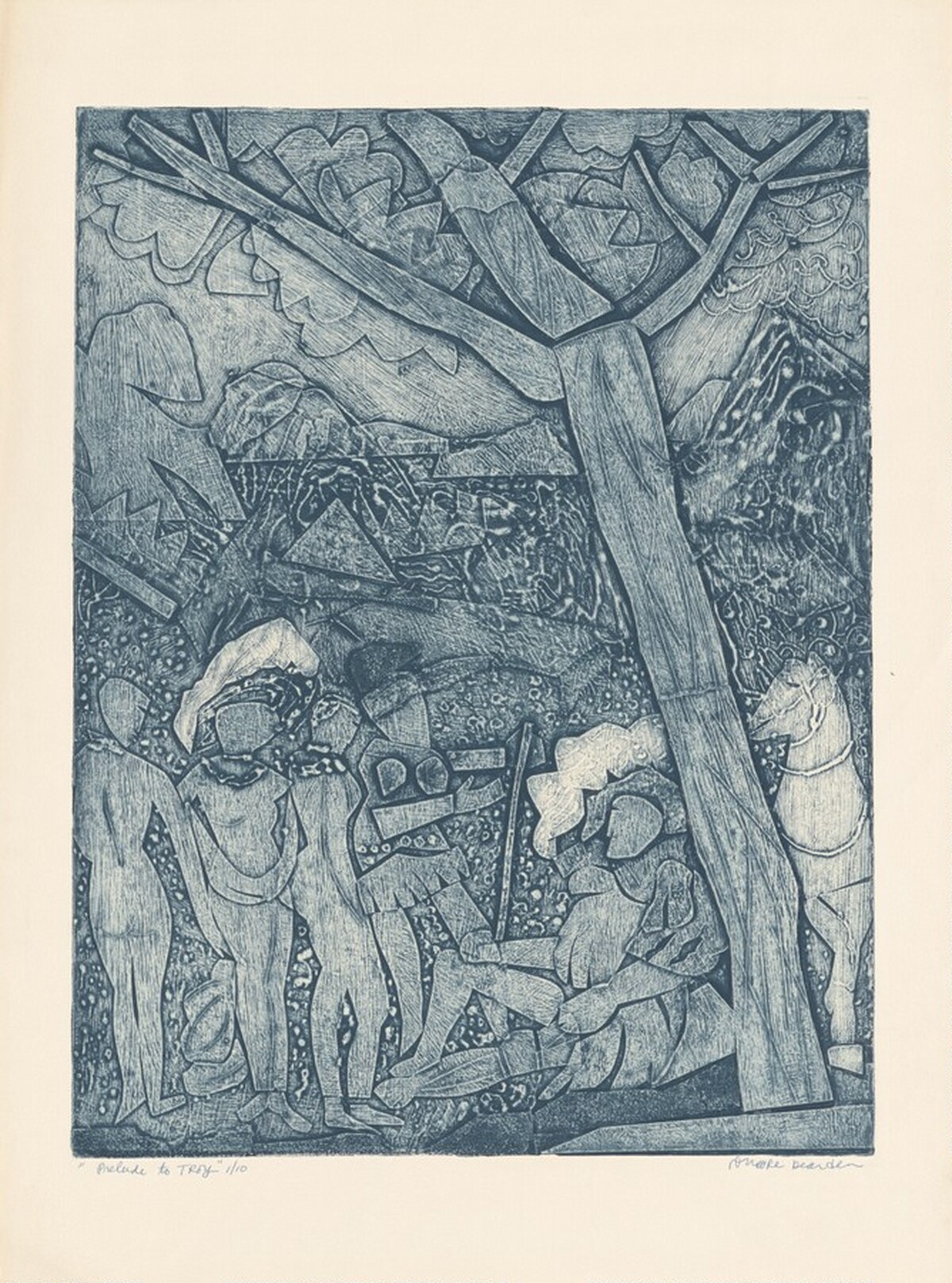 Prelude to Troy (No. 2) by Romare Bearden
