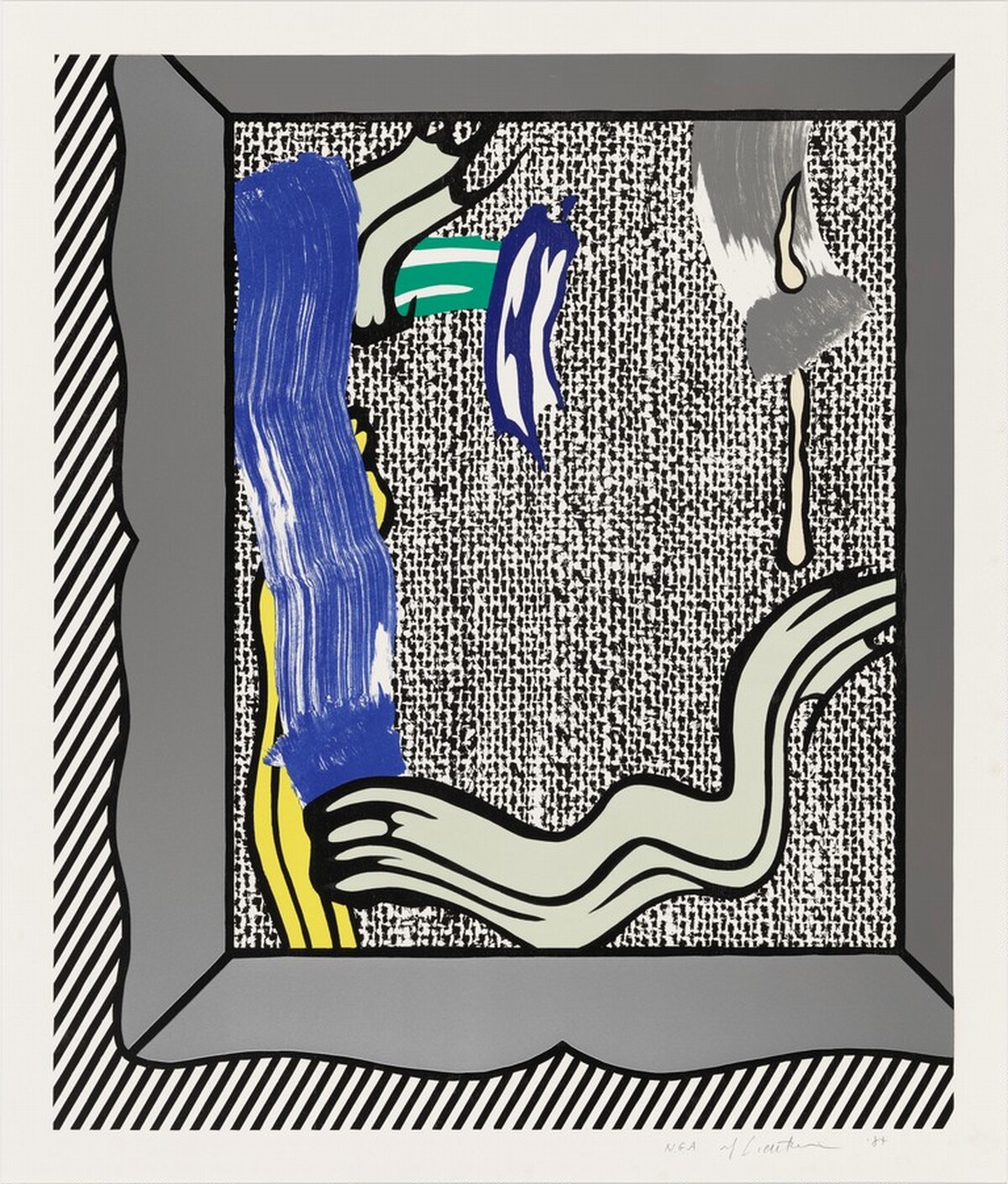 Painting on Canvas by Roy Lichtenstein