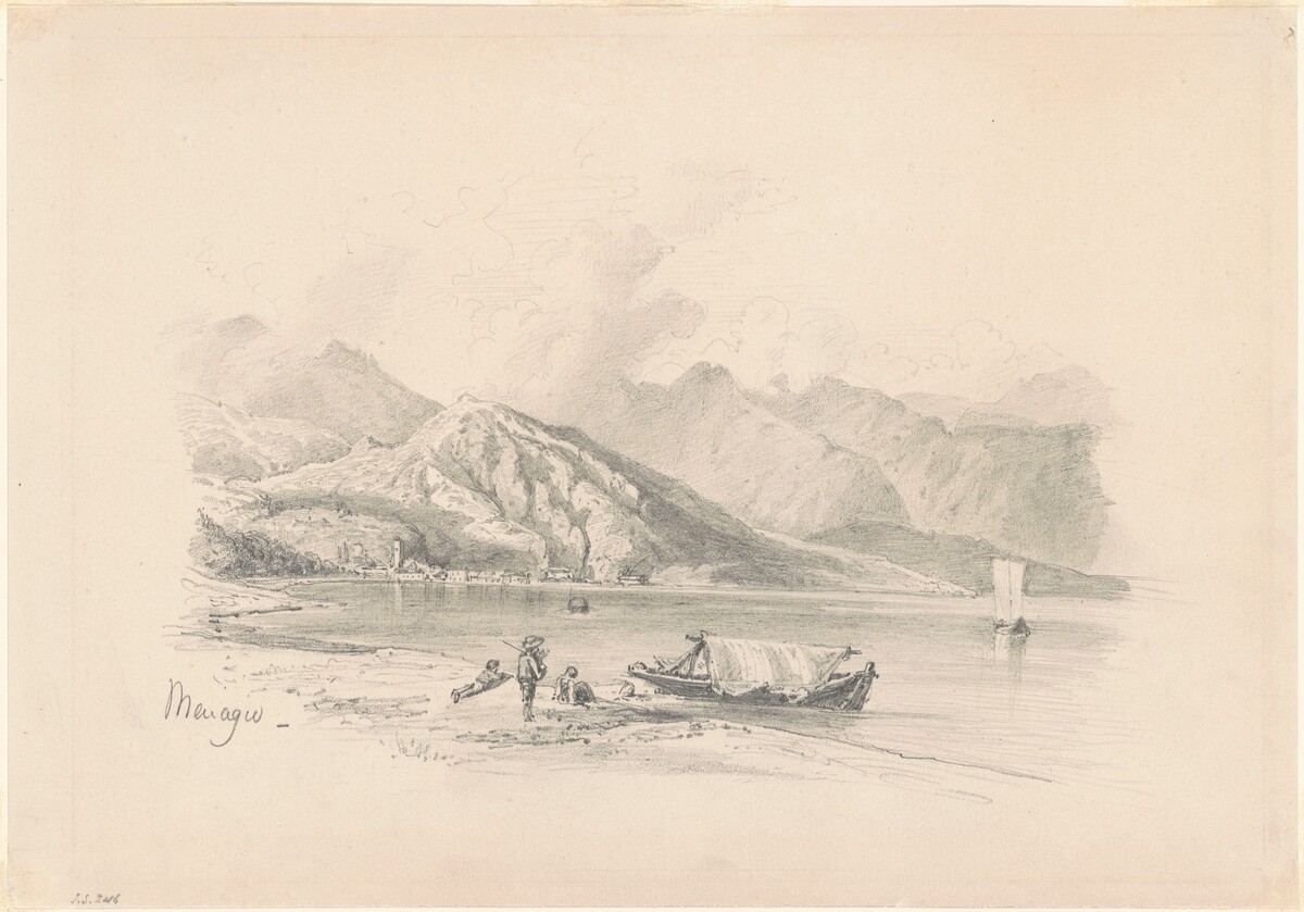 Lake Shore, Menaggio [recto] by John Singer Sargent