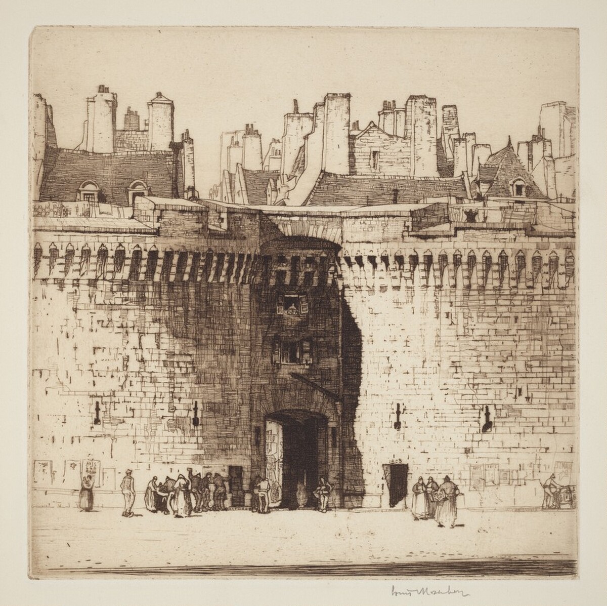 Grande Porte, St. Malo by Louis Conrad Rosenberg