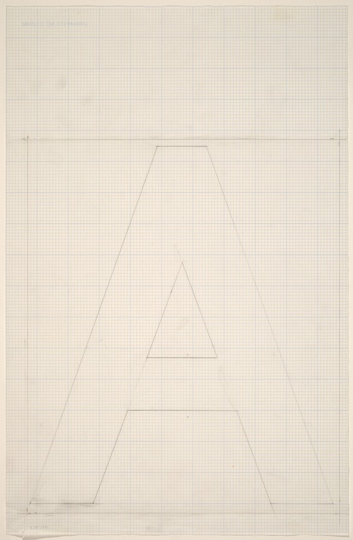 Sketch for "Building - Blocks for a Doorway" (A) by Vito Acconci