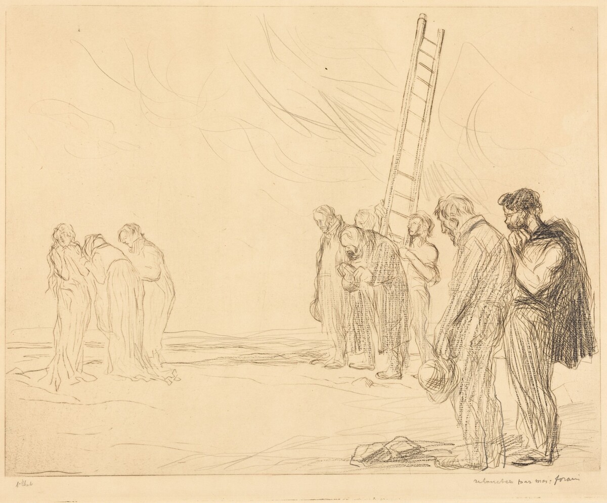 Le calvaire (2e planche) (Calvary) (second plate) by Jean-Louis Forain