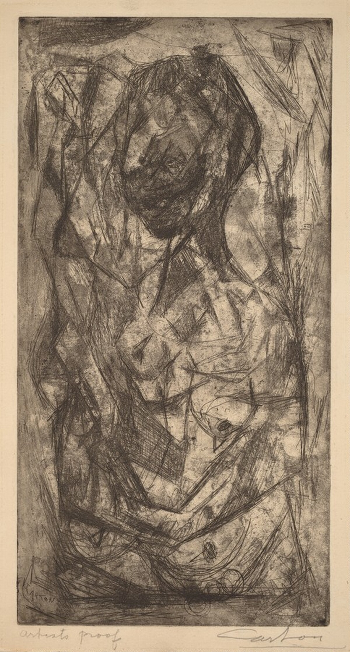 Untitled (Abstraction of a Nude) by Norman Carton
