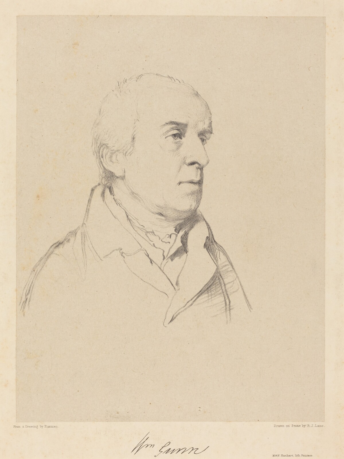 William Gunn by Richard James Lane after John Flaxman