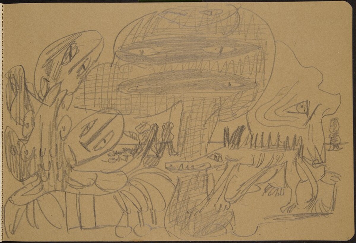 Dämonen und Fabelwesen (Demons and Fantastic Creature) [p. 9] by Max Beckmann