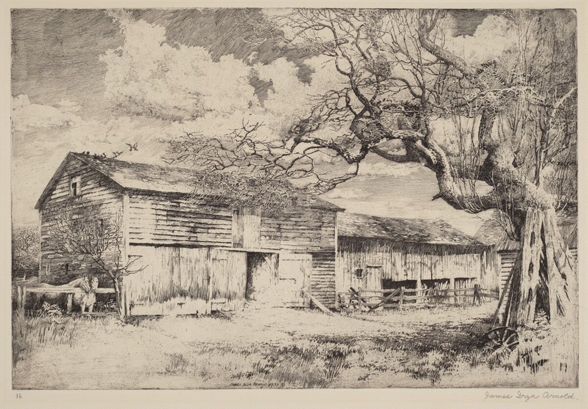 Untitled (The Old Red Barn) by James Irza Arnold