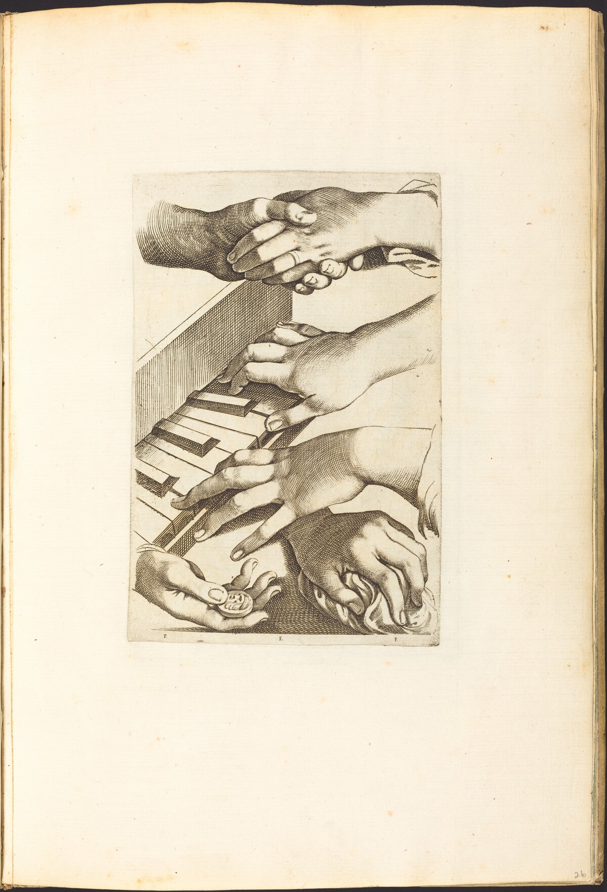 Print from Drawing Book by Luca Ciamberlano