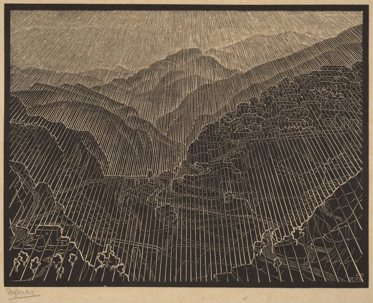 Rossano, Calabria by M.C. Escher