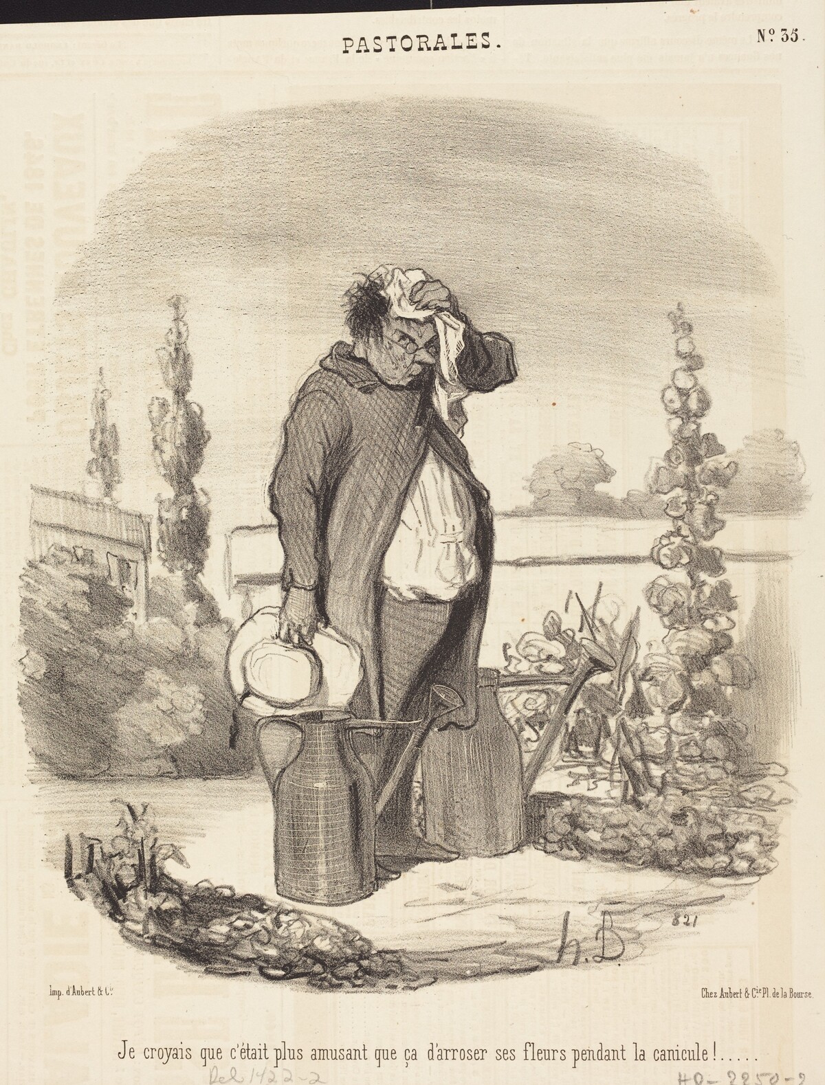 Je croyais que c'était plus amusant que ça... by Honoré Daumier
