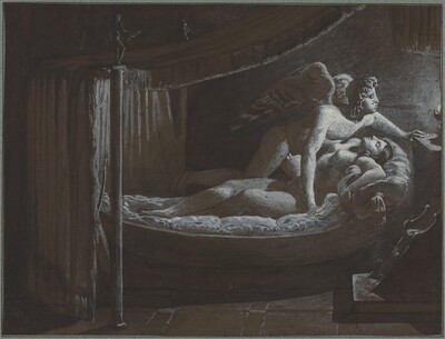 Cupid with Psyche Extinguishing the Lamp