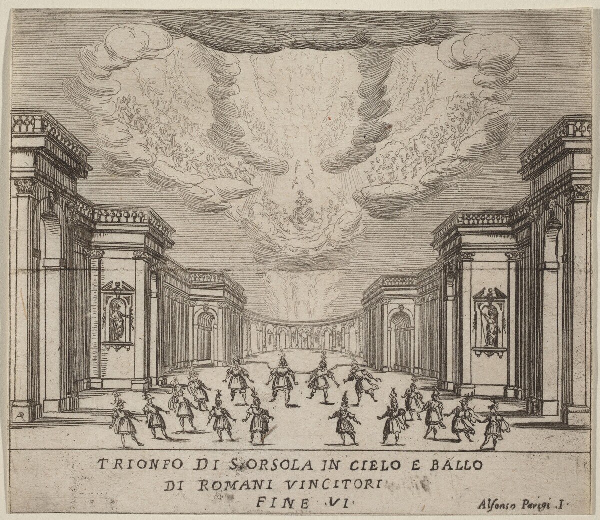 The Triumph of Saint Ursula in Heaven and the Roman Conquerors by Alfonso Parigi II