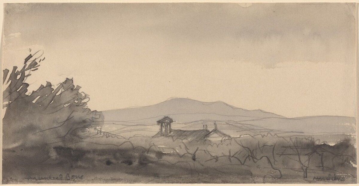 Near Siena by Sir Muirhead Bone
