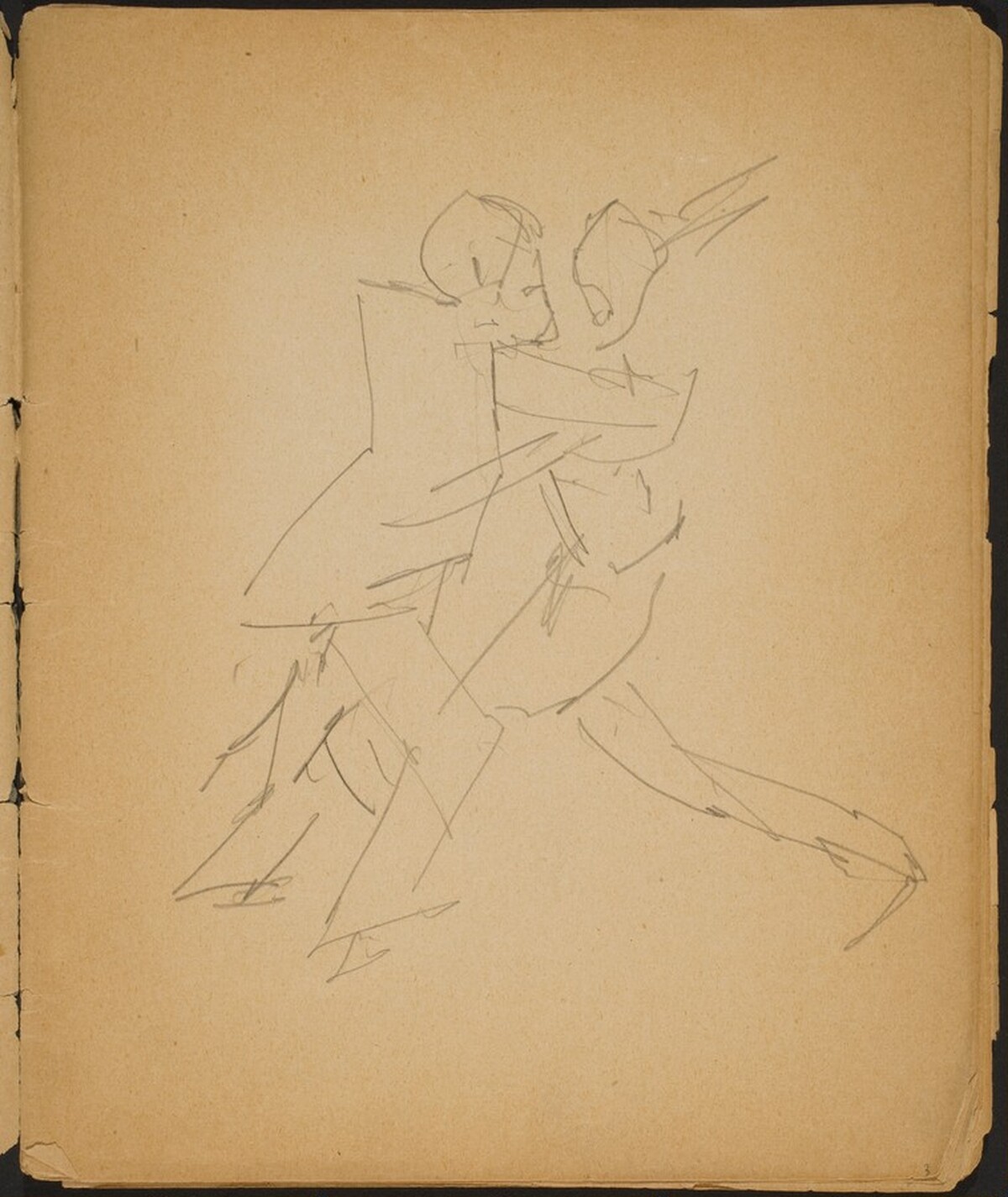 Tanzendes Paar (Dancing Couple) [p. 3] by Max Beckmann