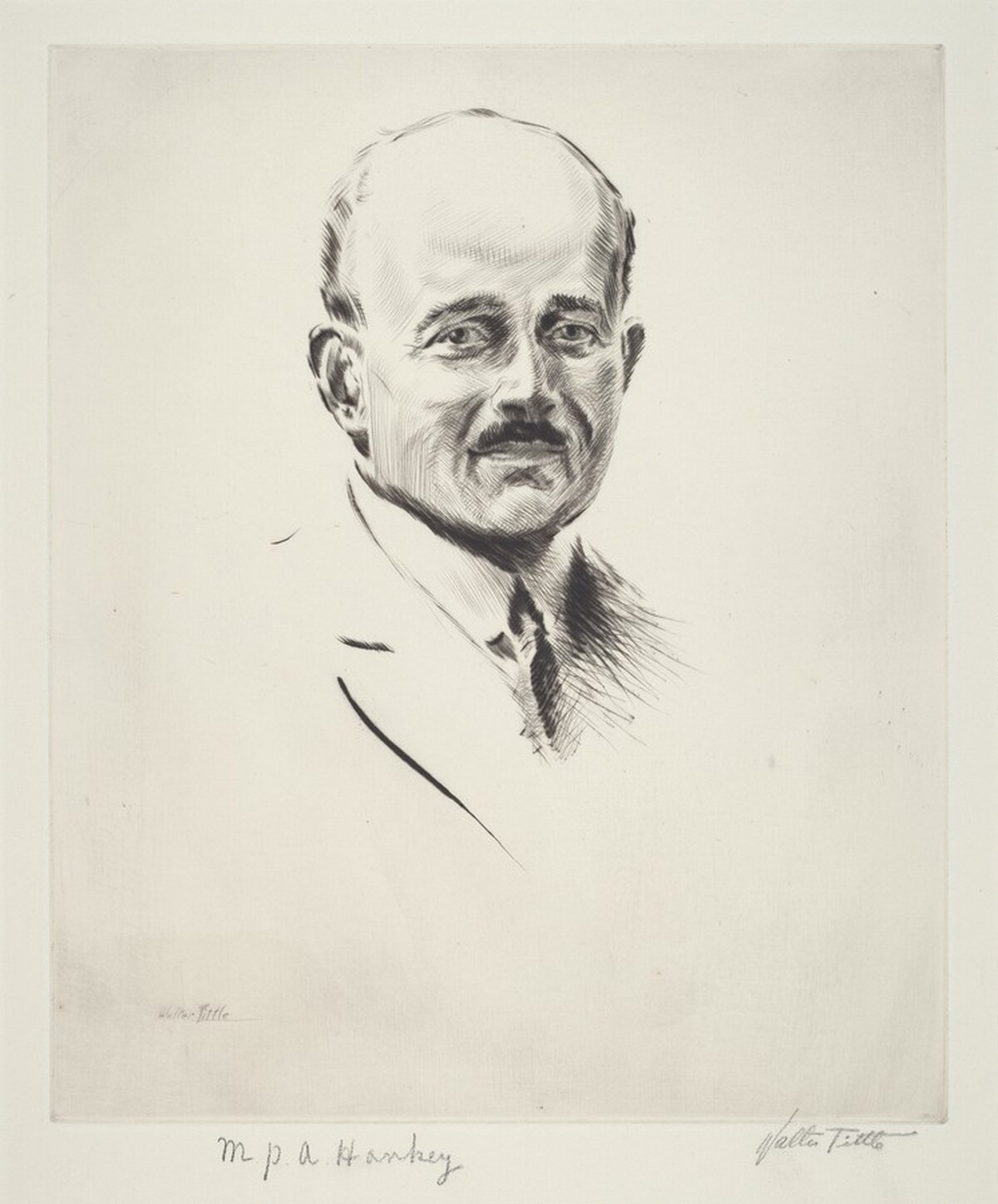 Sir Maurice Hankey, Secretary to the British Cabinet by Walter Tittle
