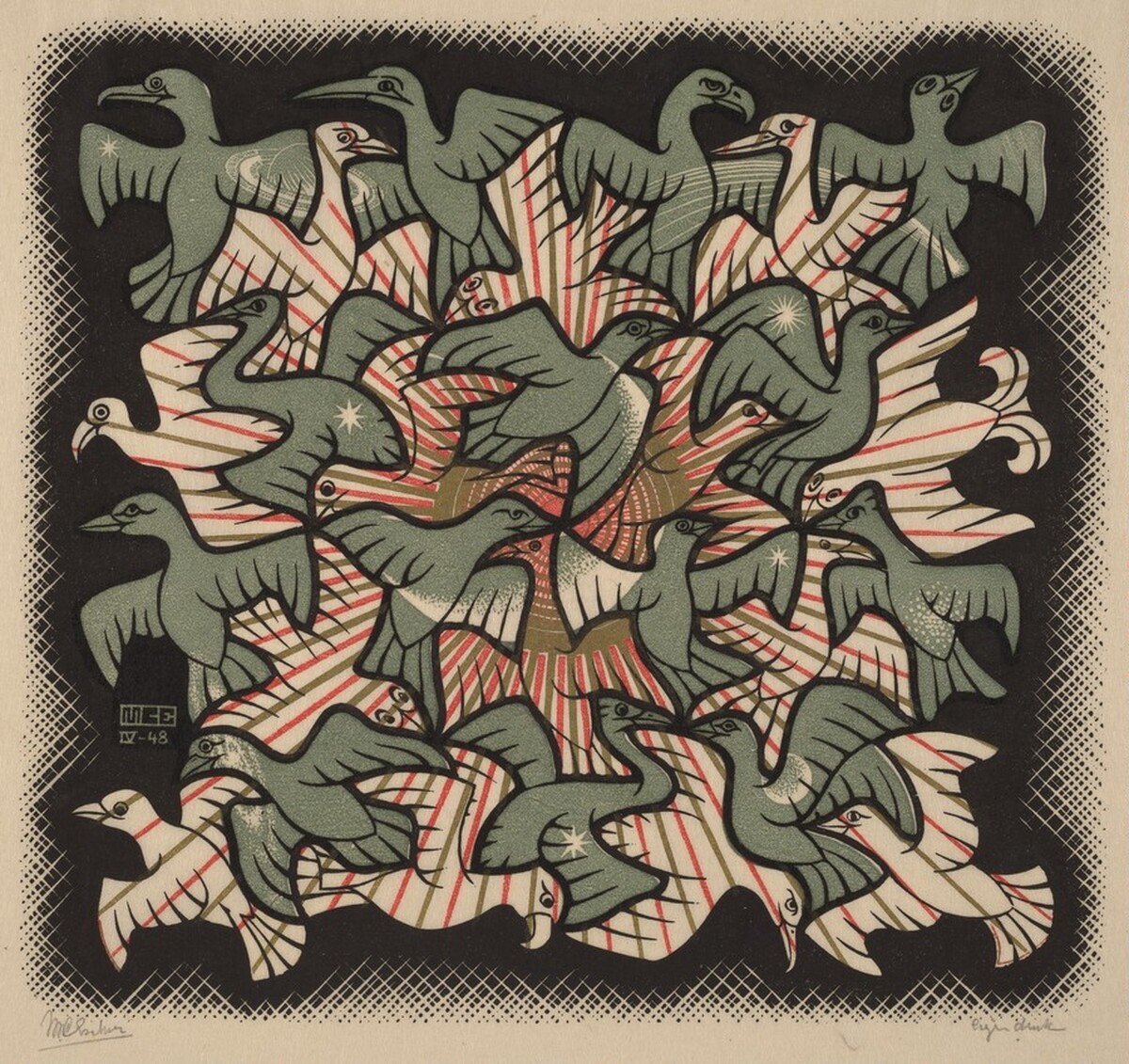 Sun and Moon by M.C. Escher