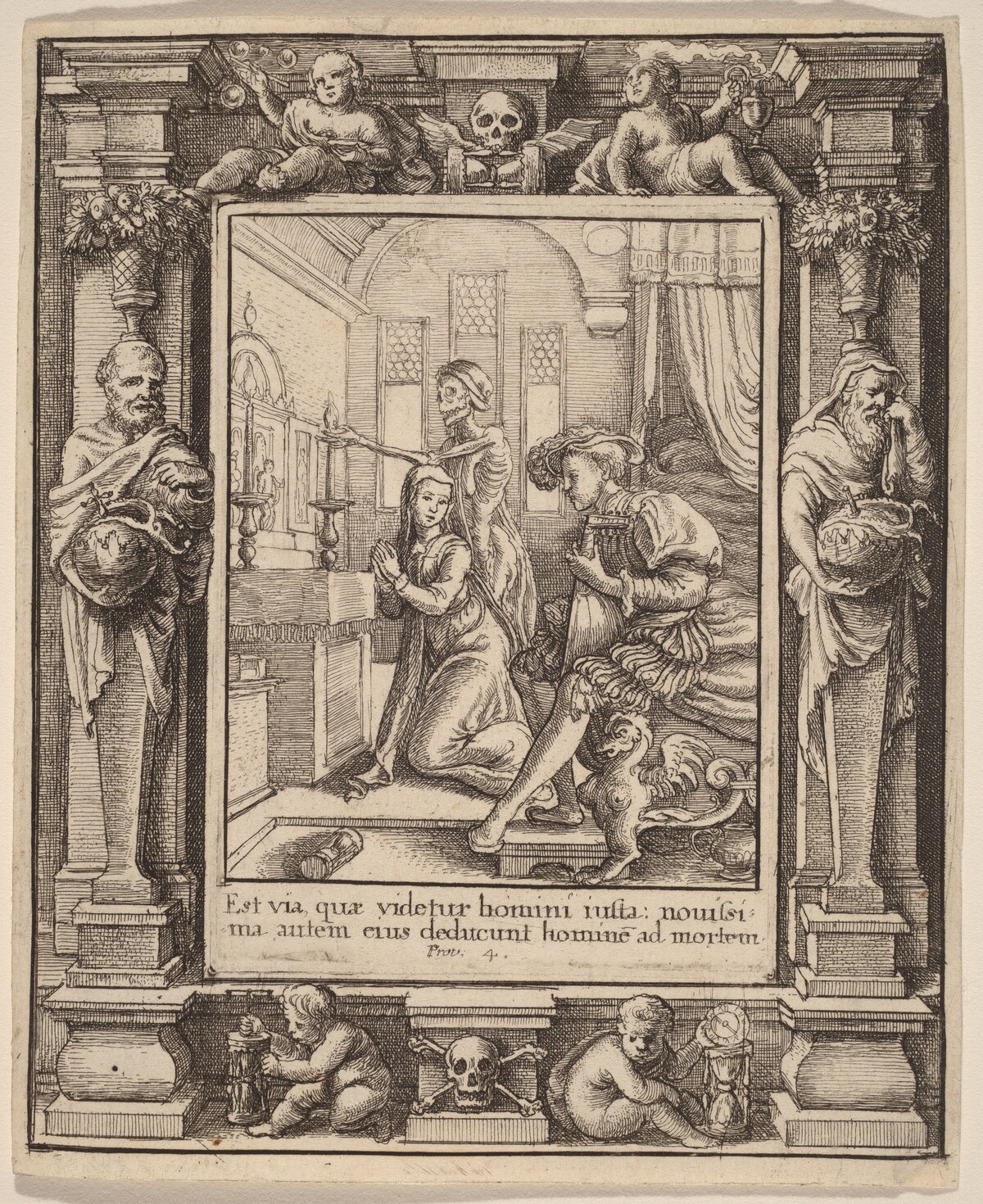 Nun by Wenceslaus Hollar after Hans Holbein the Younger after Abraham van Diepenbeeck