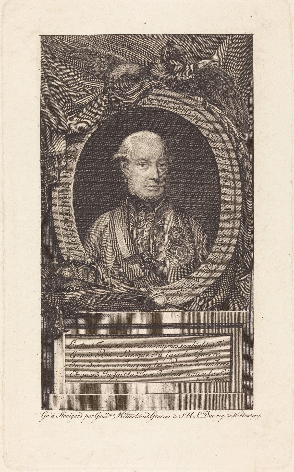 Leopold II, Holy Roman Emperor by Christian Wilhelm Ketterlinus