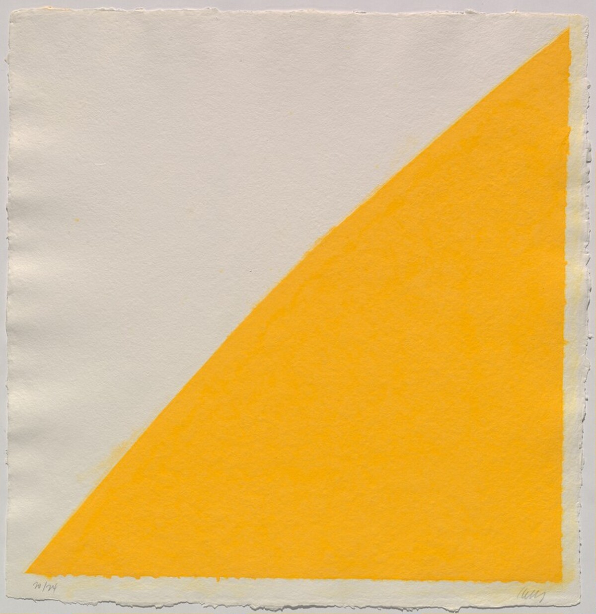 Colored Paper Image XIV (Yellow Curve) by Ellsworth Kelly