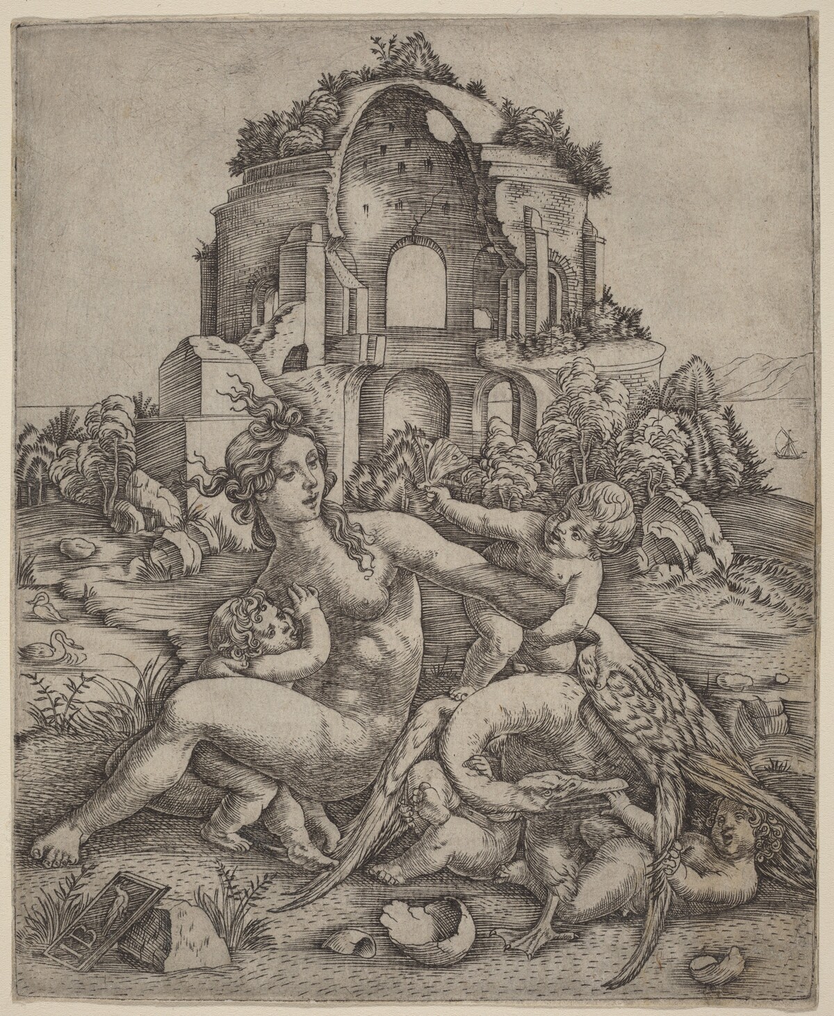 Leda and the Swan by Giovanni Battista Palumba