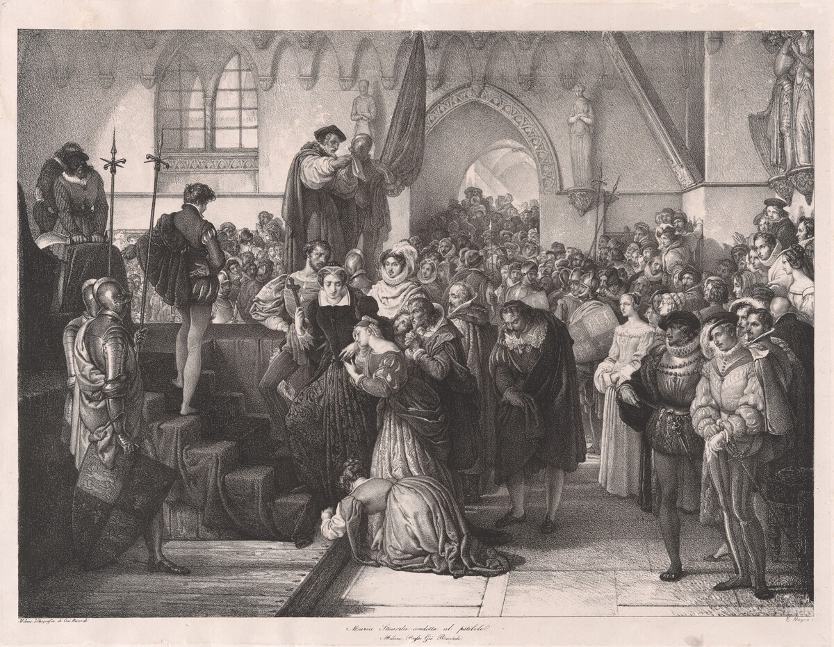 Maria Stuard condotta al patibolo (Mary Stuart Being Led to the Scaffold) by after Francesco Hayez