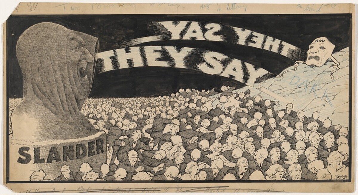 Two Wicked Words--"They Say" by Winsor McCay