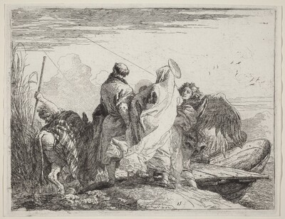 The Holy Family Preparing to Embark