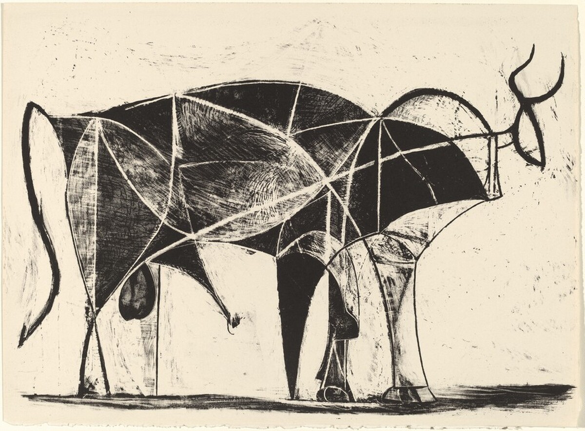 The Bull (Le taureau) by Pablo Picasso