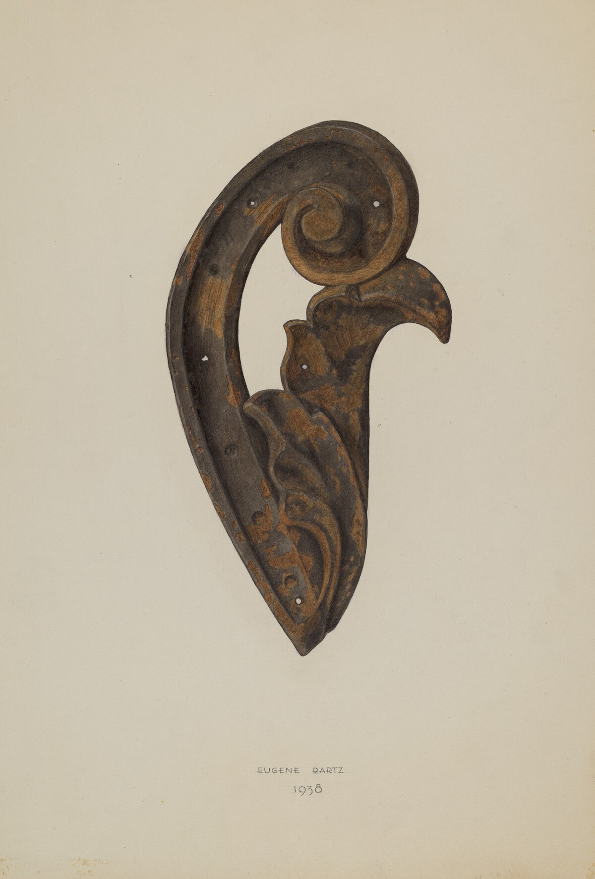 Leaf and Scroll by Eugene Bartz