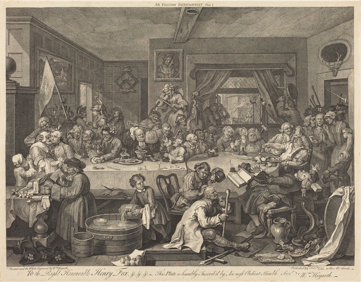 An Election Entertainment by William Hogarth