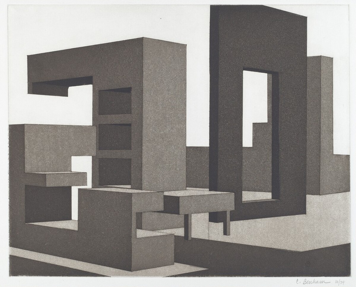 (Architectural-like structure; like a playground environmental sculpture) by Connie Benham