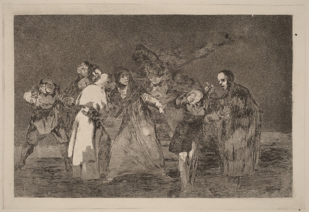 Sanan cuchilladas mas no malas palabras (Wounds Heal Quicker than Hasty Words) by Francisco Goya