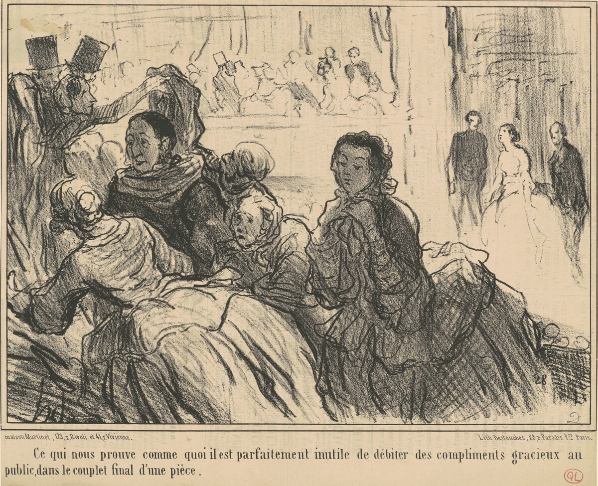 Ce qui nous prouve comme quoi il est ... inutile ... by Honoré Daumier