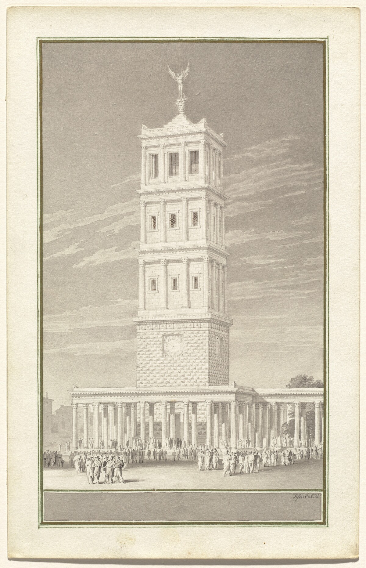 Campanile of a Cathedral for Berlin by Karl Friedrich Schinkel