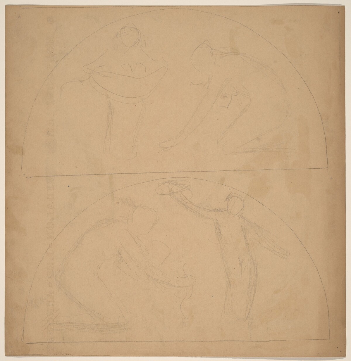 Study for a Border Design [verso] by Charles Sprague Pearce