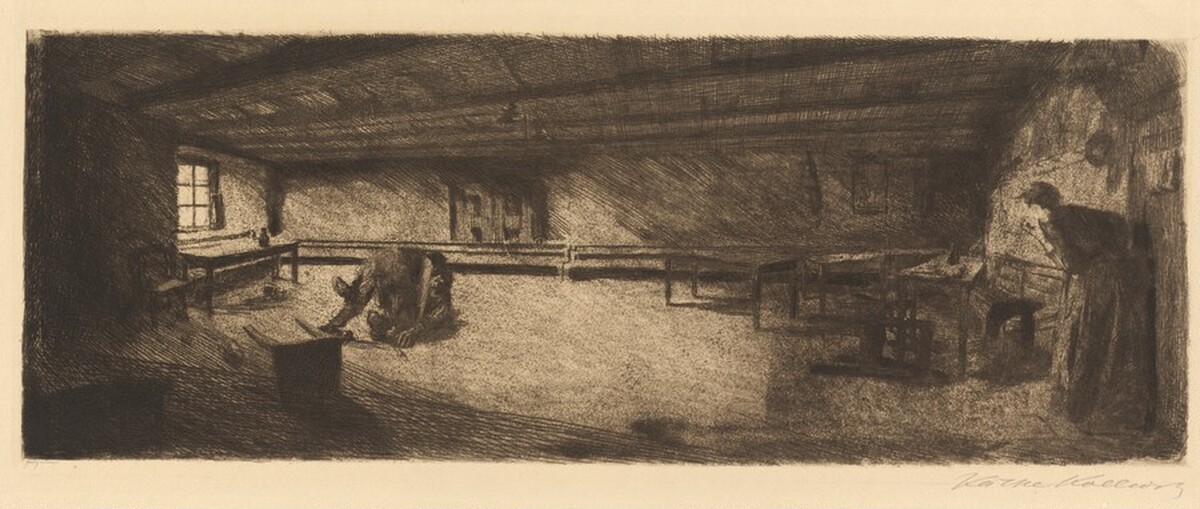 Scene from Germinal (Szene aus Germinal) by Käthe Kollwitz