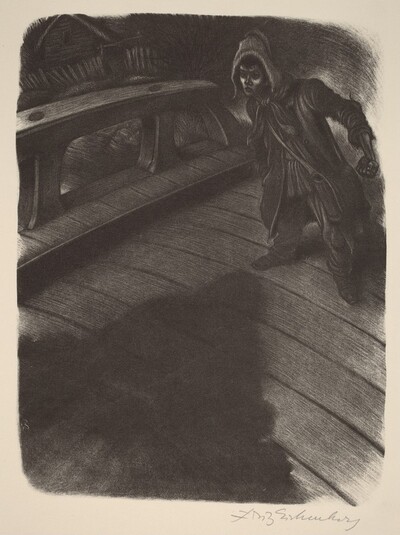 The Boy Who Threw the Stone (Book IV: Lacerations, facing p.134)