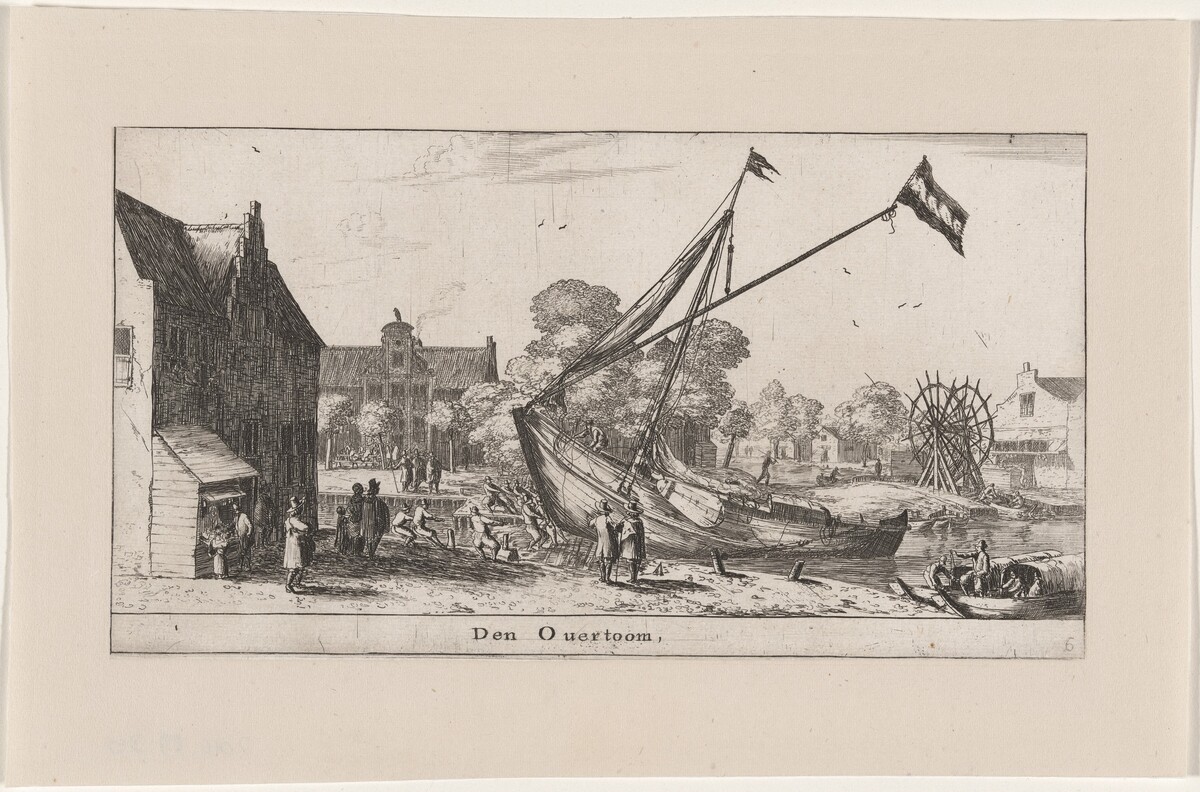 The "Overtoom" (Portage) at Amsterdam by Reinier Nooms, called Zeeman