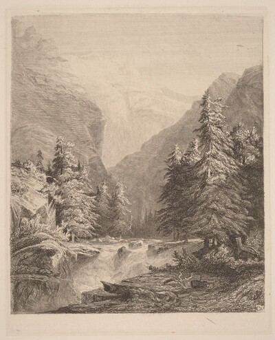 Mountain Waterfall