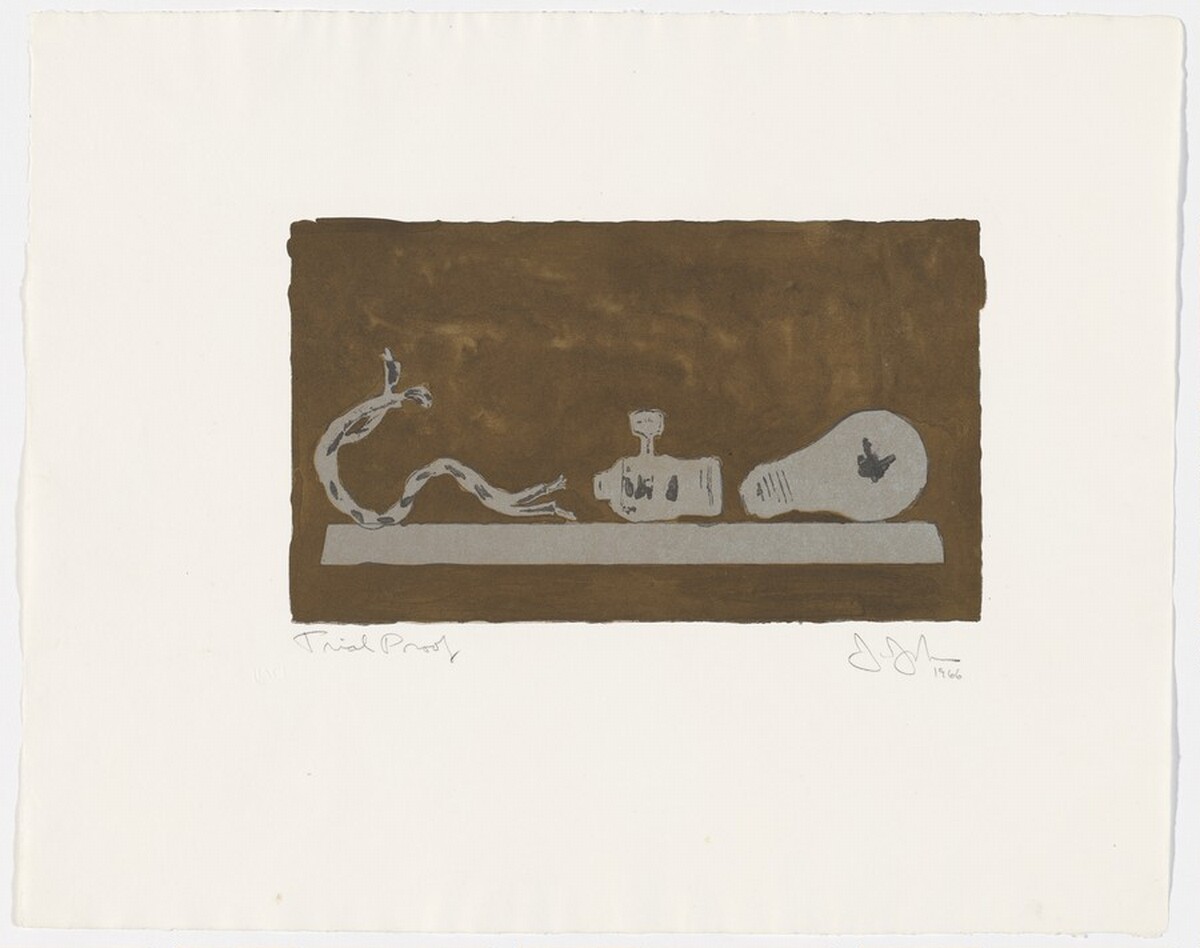 Light Bulb [trial proof] by Jasper Johns