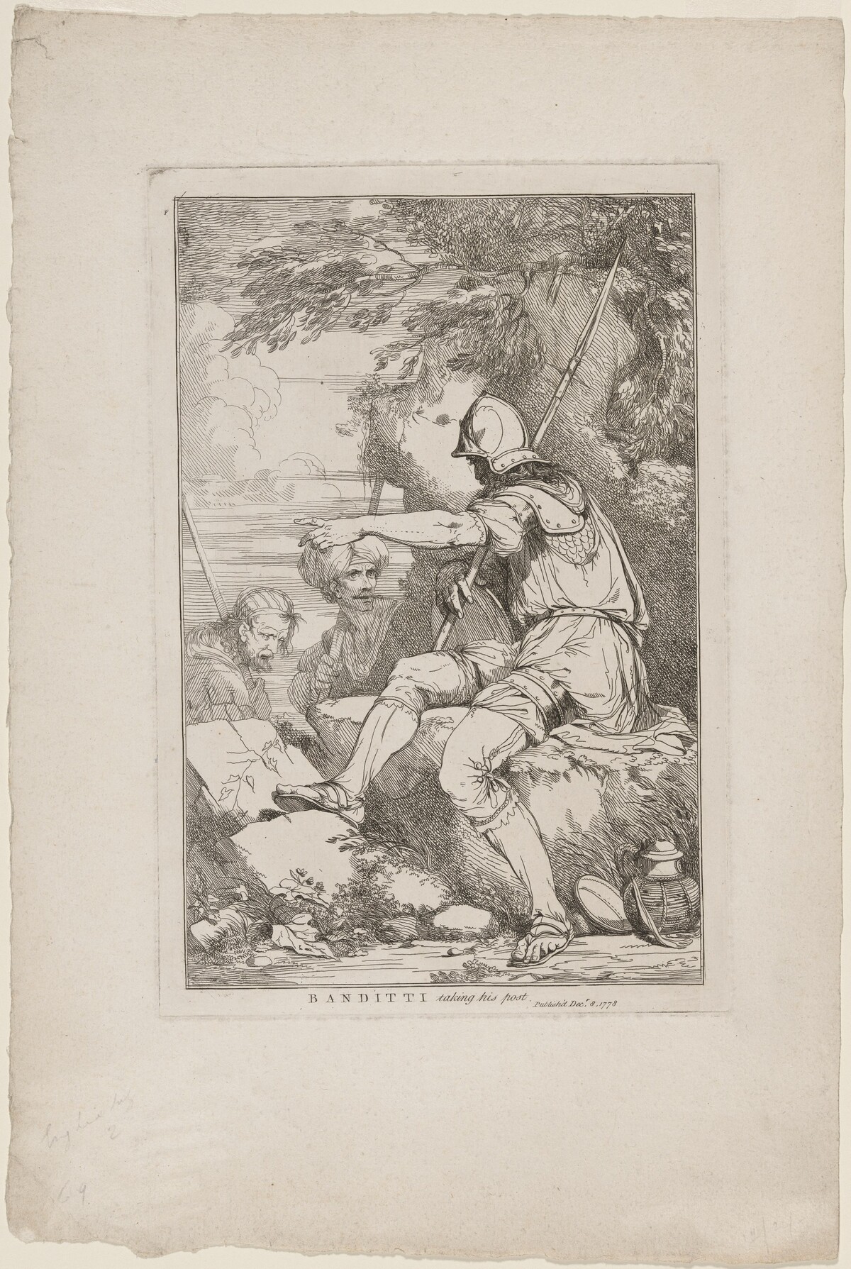 Banditti Taking His Post by John Hamilton Mortimer
