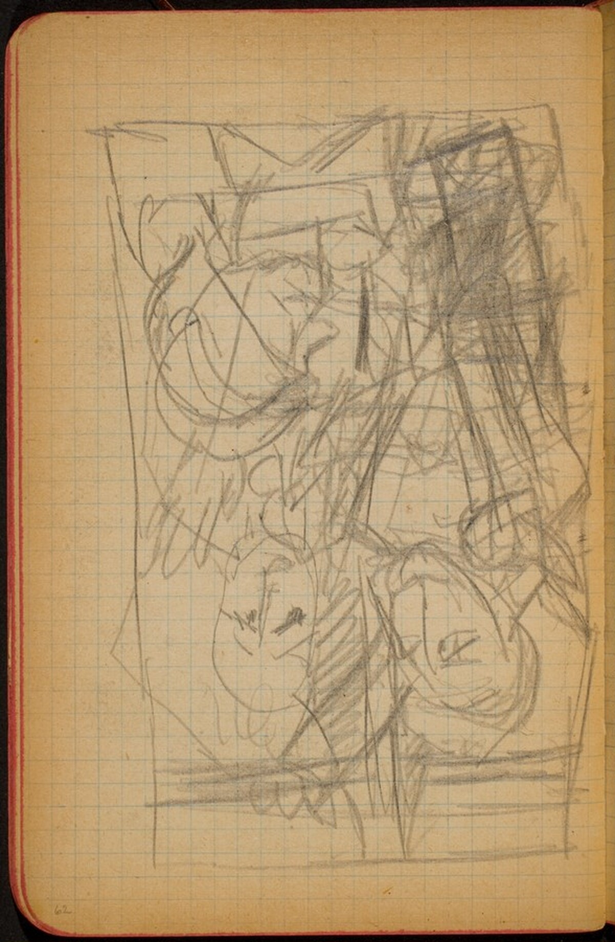 Mehrfigurige Kompositionsskizze (Figural Composition) [p. 62] by Max Beckmann