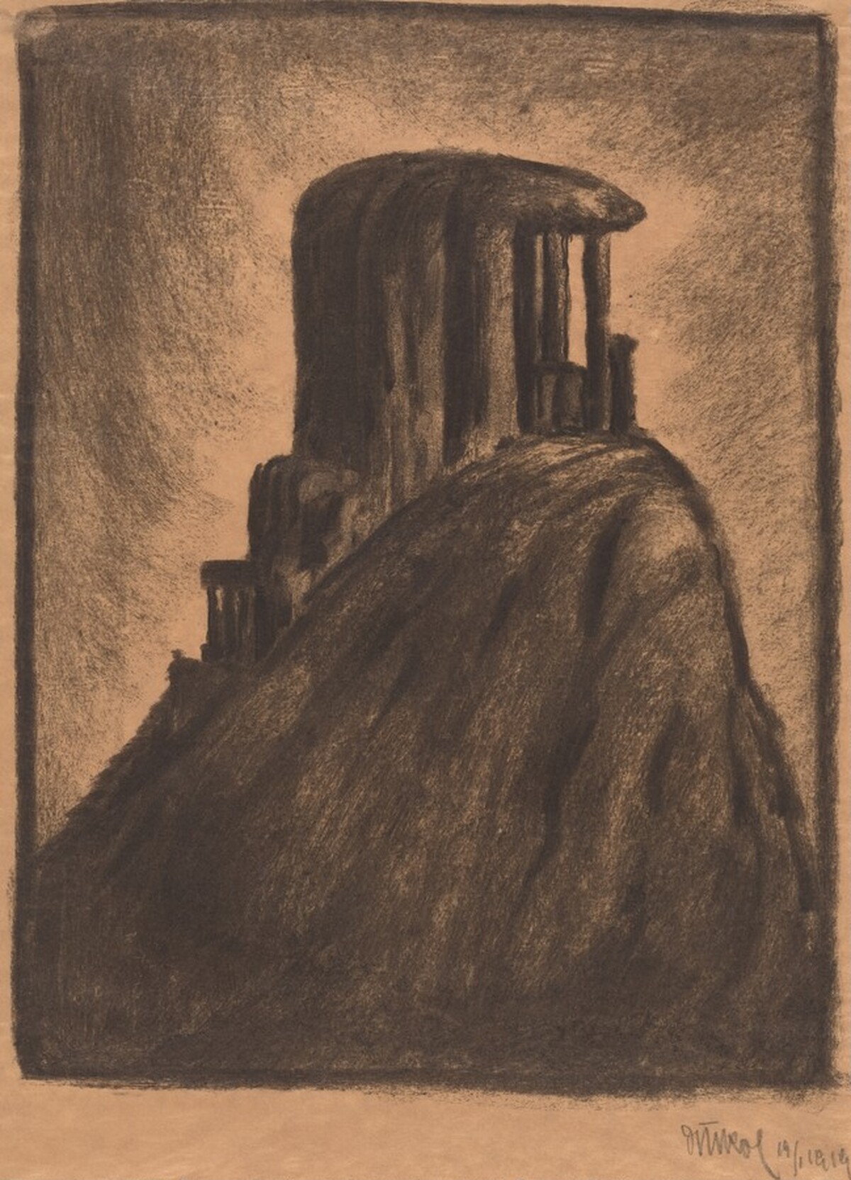 Cliff-Top Altar by Frantisek Drtikol